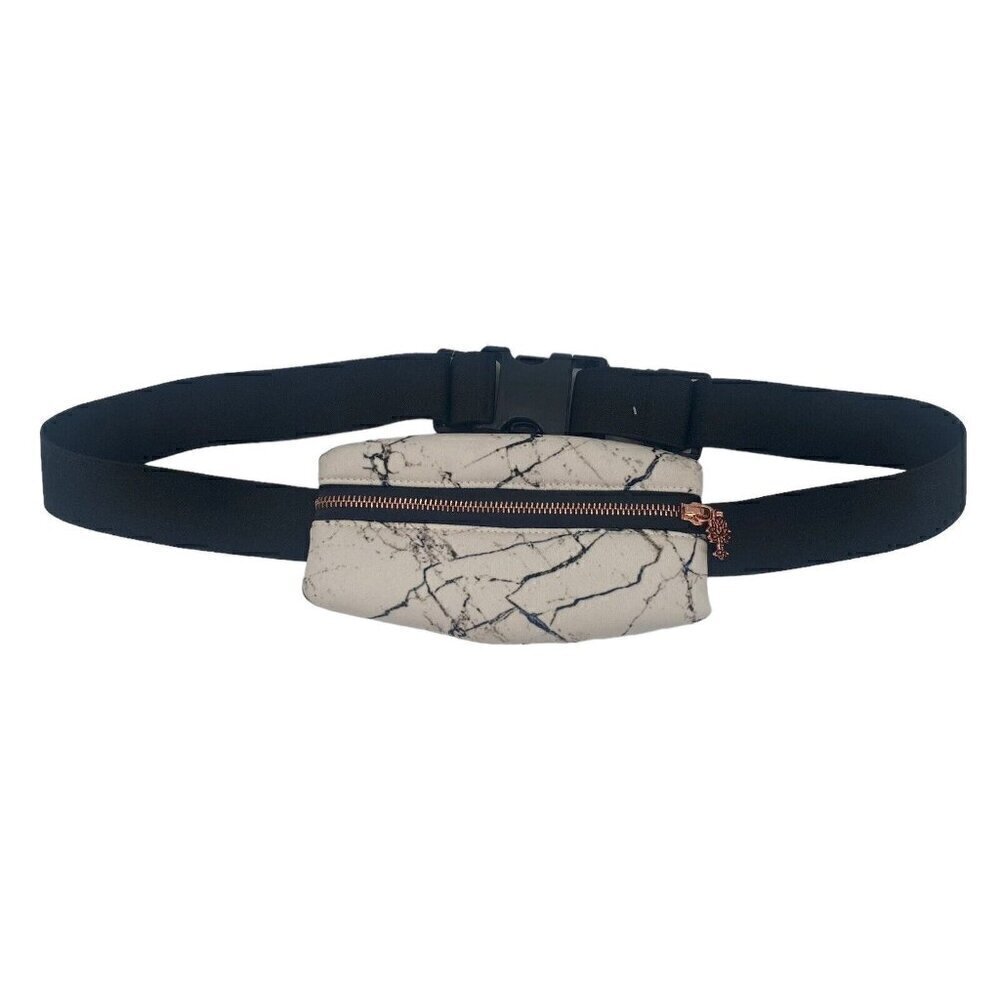 Oak Reed Marble Print Gold Fanny Waist Pack Bag Belt Women’s